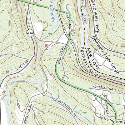 United States Geological Survey Shohola, PA (2023, 24000-Scale) digital map