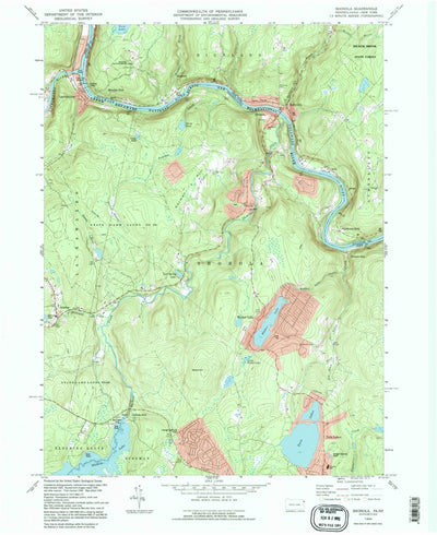 United States Geological Survey Shohola, PA-NY (1994, 24000-Scale) digital map