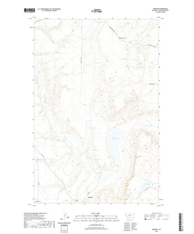 United States Geological Survey Shonkin, MT (2020, 24000-Scale) digital map