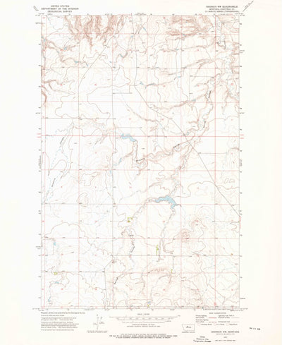 United States Geological Survey Shonkin NW, MT (1972, 24000-Scale) digital map