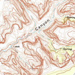 United States Geological Survey Shonto NW, AZ (1970, 24000-Scale) digital map