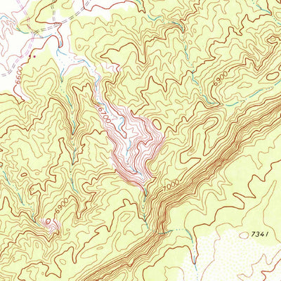 United States Geological Survey Shonto SE, AZ (1970, 24000-Scale) digital map