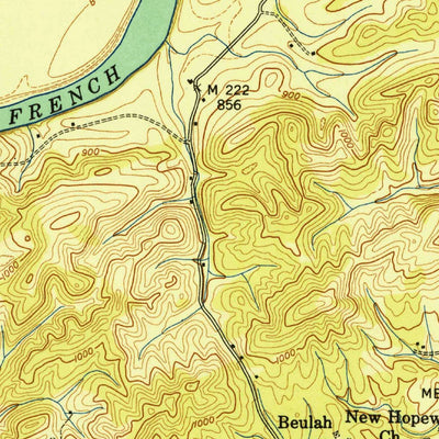 United States Geological Survey Shooks Gap, TN (1940, 24000-Scale) digital map