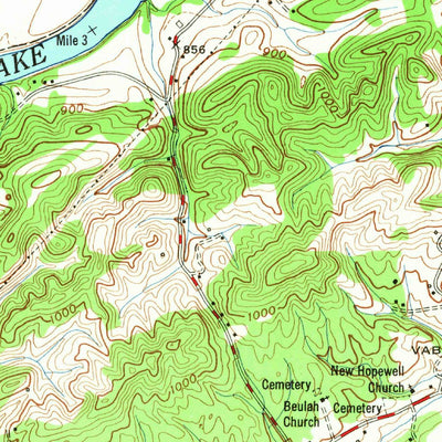 United States Geological Survey Shooks Gap, TN (1953, 24000-Scale) digital map