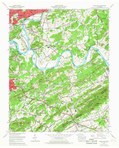United States Geological Survey Shooks Gap, TN (1966, 24000-Scale) digital map