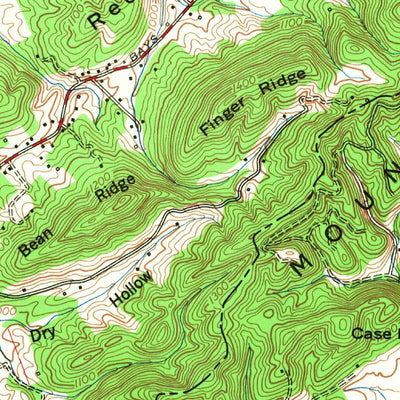 United States Geological Survey Shooks Gap, TN (1966, 24000-Scale) digital map