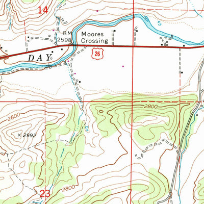 United States Geological Survey Shop Gulch, OR (1972, 24000-Scale) digital map