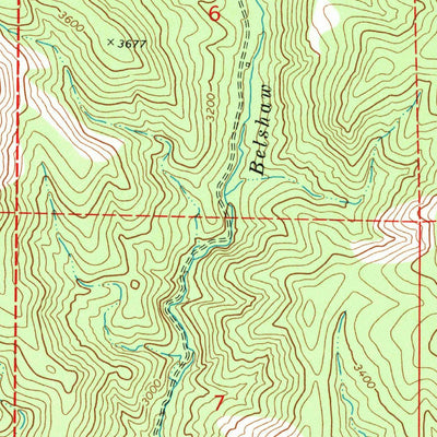 United States Geological Survey Shop Gulch, OR (1972, 24000-Scale) digital map