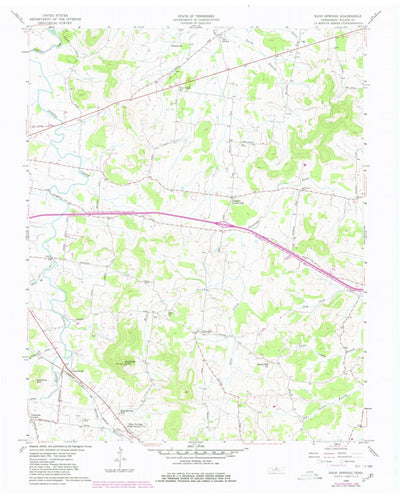 United States Geological Survey Shop Springs, TN (1958, 24000-Scale) digital map