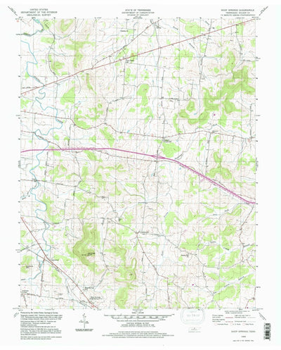 United States Geological Survey Shop Springs, TN (1994, 24000-Scale) digital map