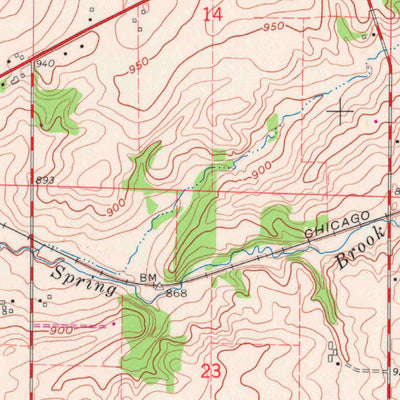 United States Geological Survey Shopiere, WI (1961, 24000-Scale) digital map