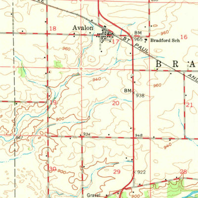 United States Geological Survey Shoppiere, WI (1961, 62500-Scale) digital map