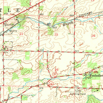 United States Geological Survey Shoppiere, WI (1961, 62500-Scale) digital map