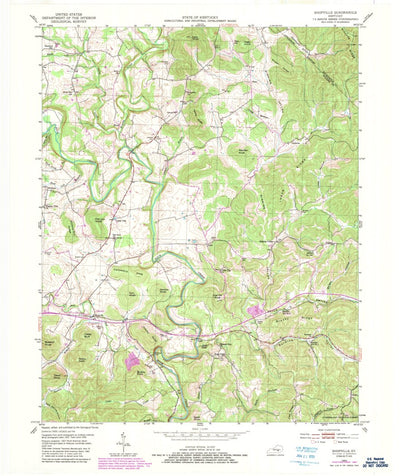 United States Geological Survey Shopville, KY (1952, 24000-Scale) digital map