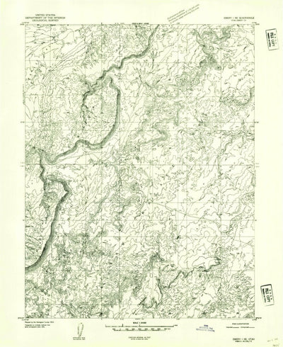 United States Geological Survey Short Canyon, UT (1953, 24000-Scale) digital map