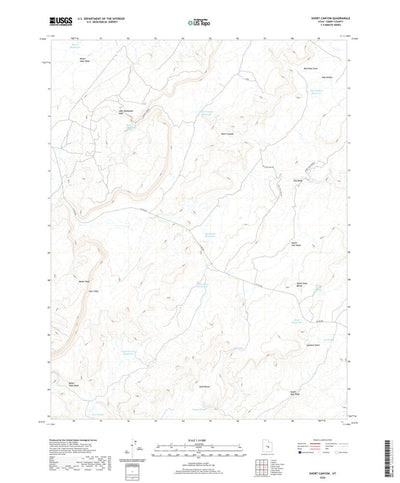 United States Geological Survey Short Canyon, UT (2020, 24000-Scale) digital map