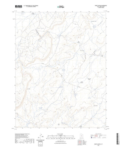 United States Geological Survey Short Canyon, UT (2023, 24000-Scale) digital map