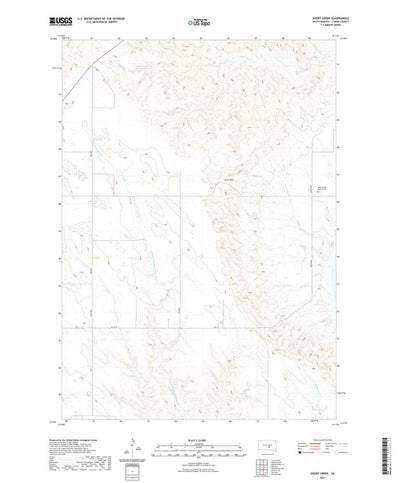 United States Geological Survey Short Creek, SD (2021, 24000-Scale) digital map