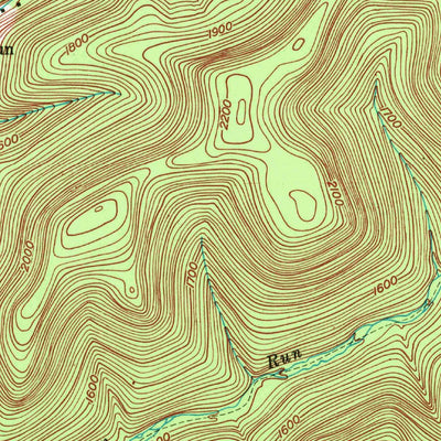United States Geological Survey Short Run, PA (1947, 24000-Scale) digital map