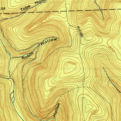 United States Geological Survey Short Run, PA (1949, 24000-Scale) digital map