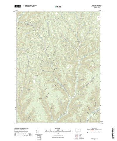 United States Geological Survey Short Run, PA (2023, 24000-Scale) digital map