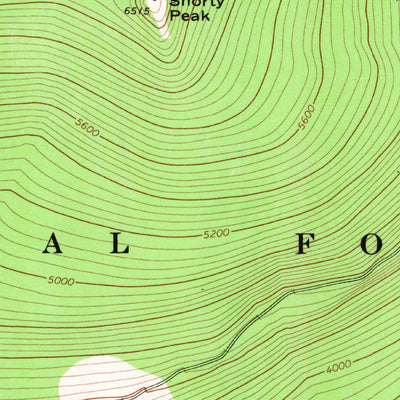 United States Geological Survey Shorty Peak, ID (1969, 24000-Scale) digital map