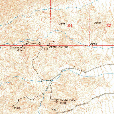 United States Geological Survey Shoshone, CA (1951, 62500-Scale) digital map