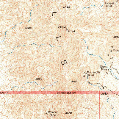 United States Geological Survey Shoshone, CA (1951, 62500-Scale) digital map