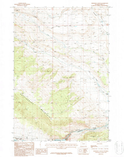 United States Geological Survey Shoshone Canyon, WY (1987, 24000-Scale) digital map