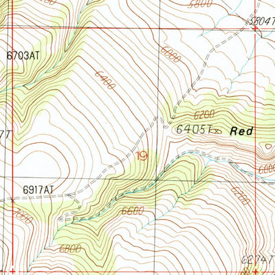 United States Geological Survey Shoshone Canyon, WY (1987, 24000-Scale) digital map