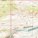 United States Geological Survey Shoshone Canyon, WY (1987, 24000-Scale) digital map