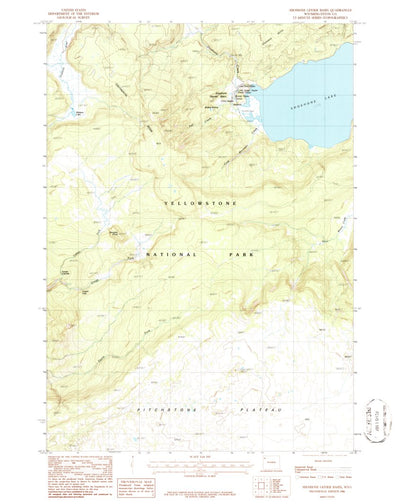 United States Geological Survey Shoshone Geyser Basin, WY (1986, 24000-Scale) digital map