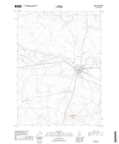 United States Geological Survey Shoshone, ID (2020, 24000-Scale) digital map
