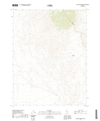 United States Geological Survey Shoshone Meadows NE, NV (2021, 24000-Scale) digital map