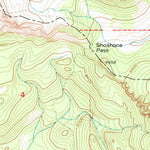 United States Geological Survey Shoshone Pass, WY (1956, 24000-Scale) digital map