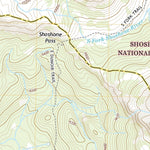 United States Geological Survey Shoshone Pass, WY (2017, 24000-Scale) digital map