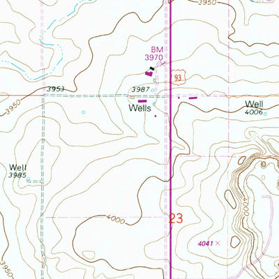 United States Geological Survey Shoshone SW, ID (1971, 24000-Scale) digital map