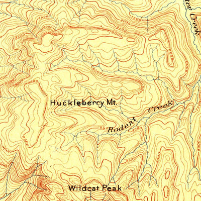 United States Geological Survey Shoshone, WY (1908, 125000-Scale) digital map