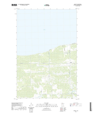 United States Geological Survey Shotley, MN (2022, 24000-Scale) digital map