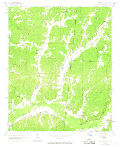 United States Geological Survey Shottsville, AL-MS (1967, 24000-Scale) digital map