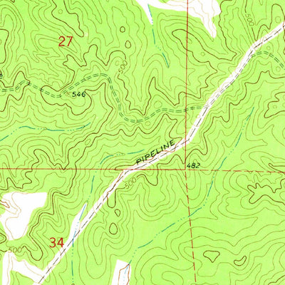 United States Geological Survey Shottsville, AL-MS (1967, 24000-Scale) digital map
