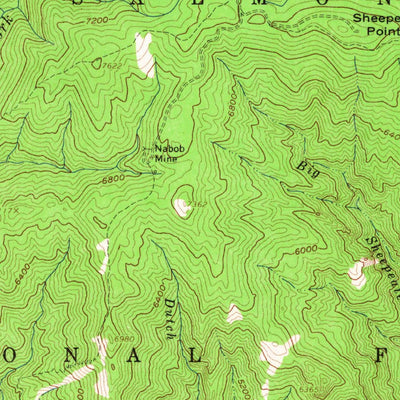 United States Geological Survey Shoup, ID-MT (1960, 62500-Scale) digital map
