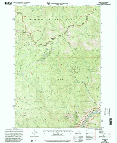 United States Geological Survey Shoup, ID-MT (1998, 24000-Scale) digital map