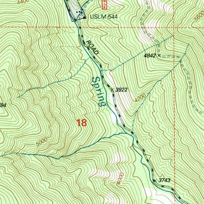 United States Geological Survey Shoup, ID-MT (1998, 24000-Scale) digital map