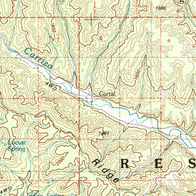 United States Geological Survey Show Low, AZ (1981, 100000-Scale) digital map