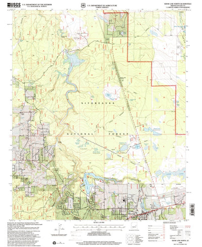 United States Geological Survey Show Low North, AZ (1998, 24000-Scale) digital map