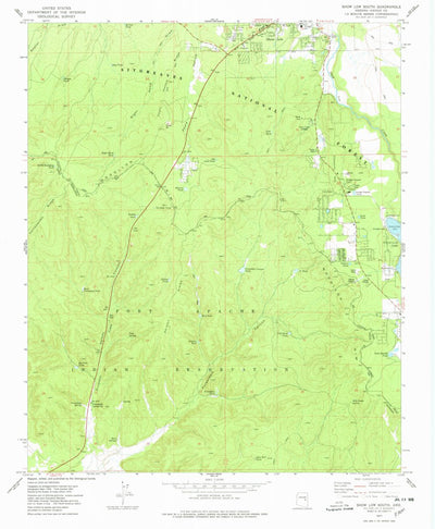 United States Geological Survey Show Low South, AZ (1977, 24000-Scale) digital map