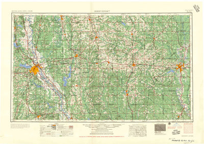 United States Geological Survey Shreveport, LA (1956, 250000-Scale) digital map