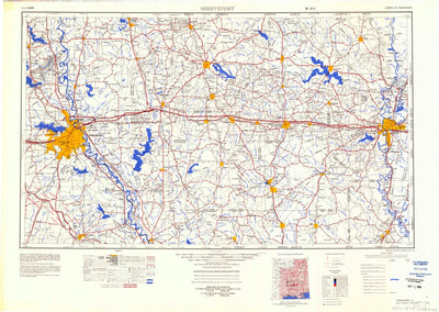 United States Geological Survey Shreveport, LA (1984, 250000-Scale) digital map