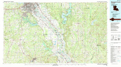 United States Geological Survey Shreveport South, LA (1985, 100000-Scale) digital map